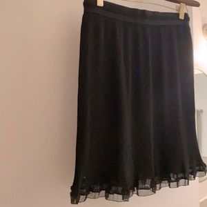 NWT Stunning basic black pleated skirt